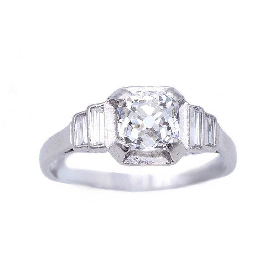 Bague en platine et diamants - Castafiore