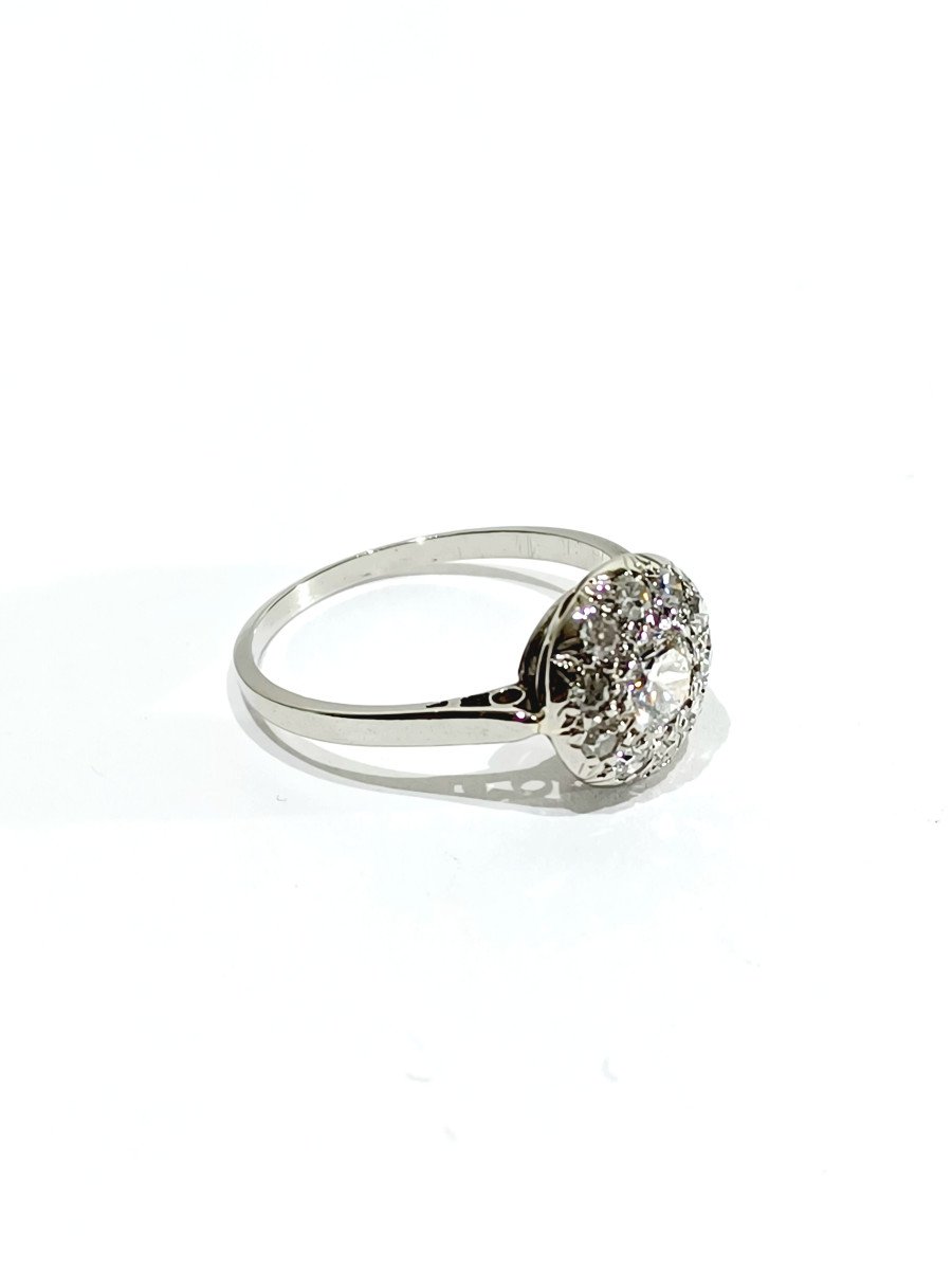 Bague En Platine Et Diamants - Castafiore