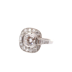 Bague en platine et diamants - Castafiore