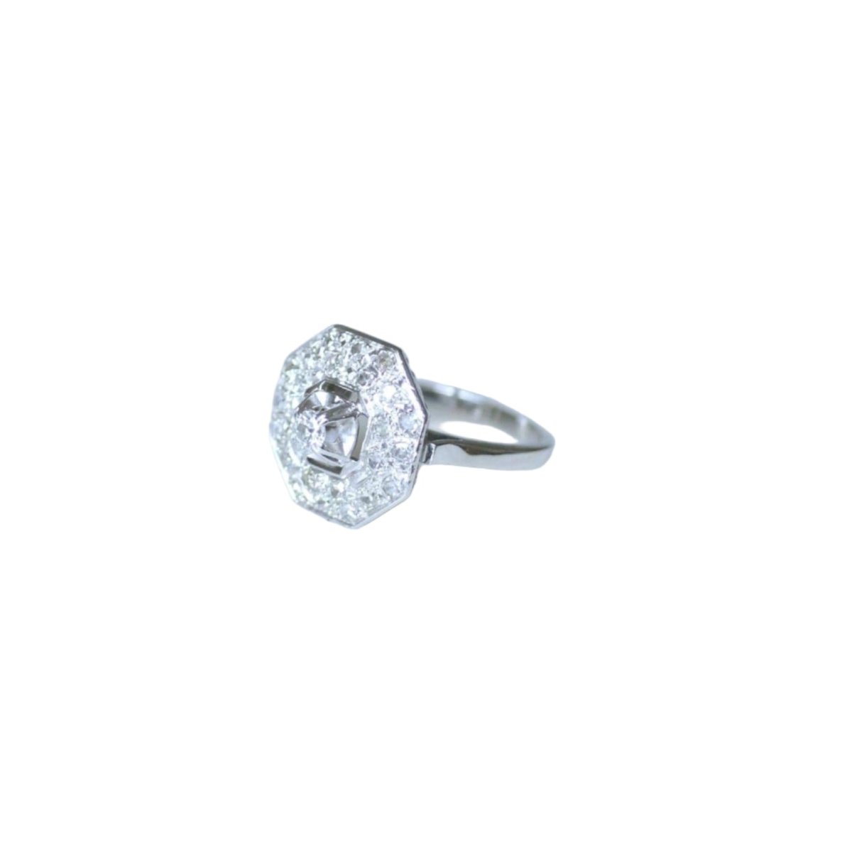 Bague en platine et diamants - Castafiore