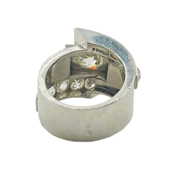 Bague en platine et diamants - Castafiore