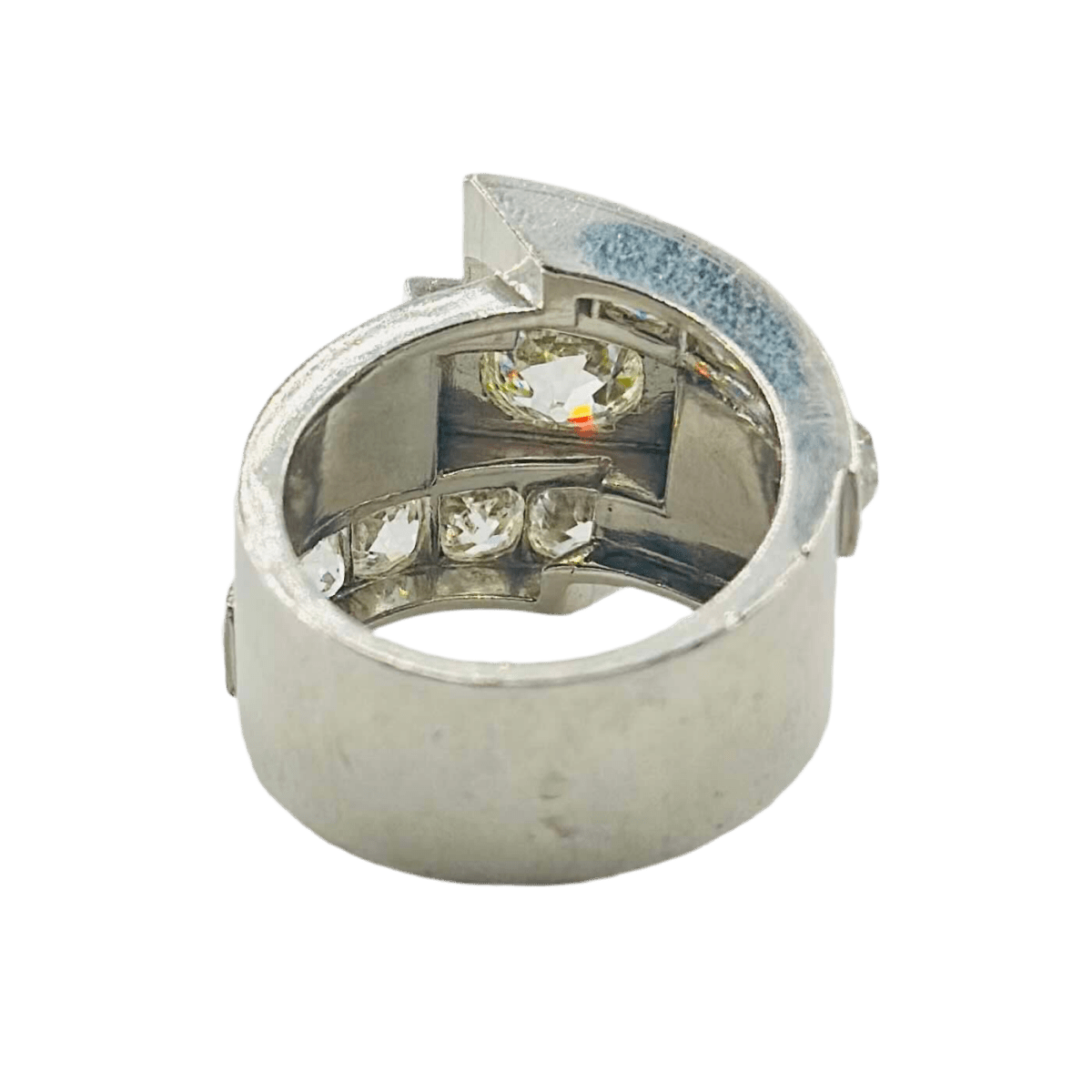 Bague en platine et diamants - Castafiore