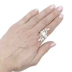 Bague en platine et diamants - Castafiore