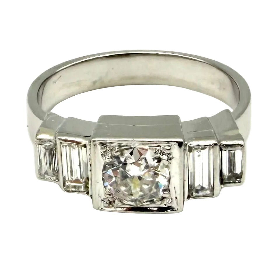 Bague en platine et diamants - Castafiore