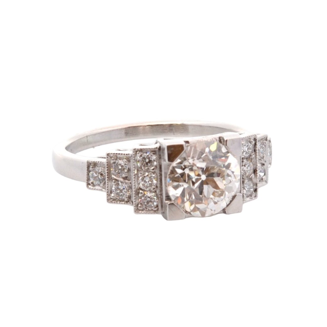 Bague en platine et diamants - Castafiore