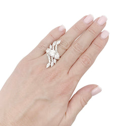 Bague en platine et diamants - Castafiore