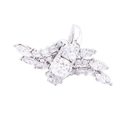 Bague en platine et diamants - Castafiore