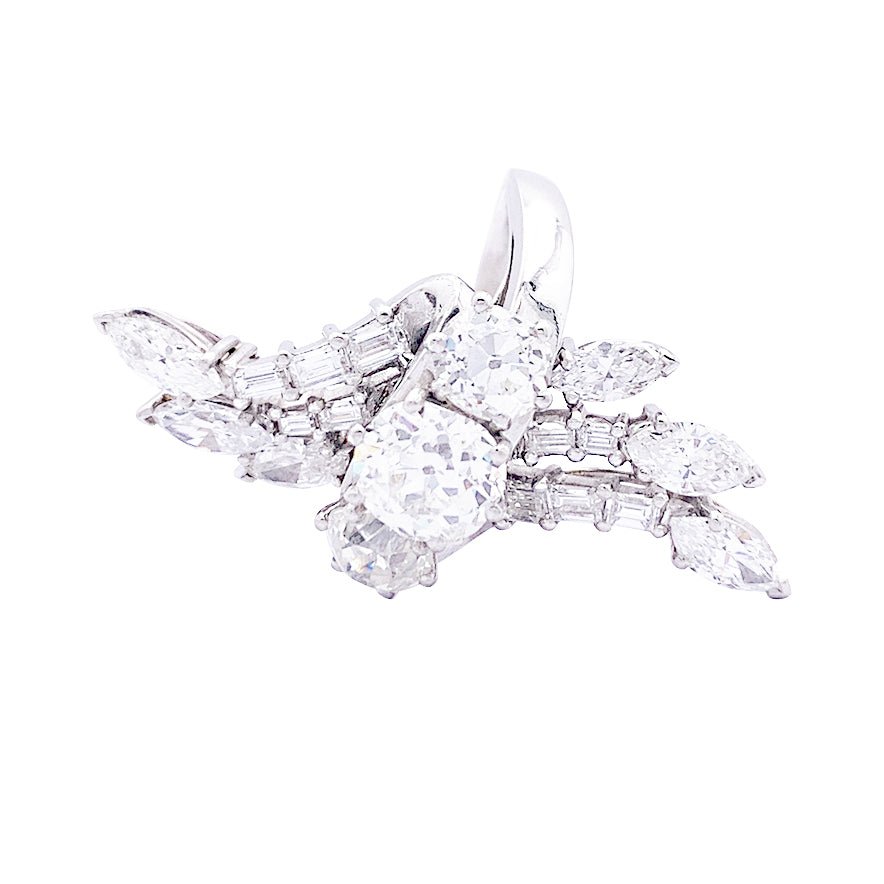 Bague en platine et diamants - Castafiore