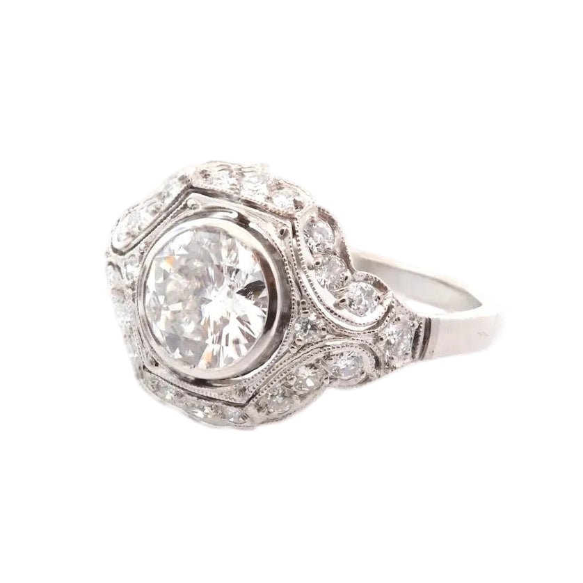 Bague en platine et diamants - Castafiore