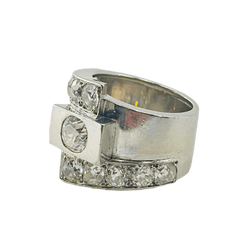 Bague en platine et diamants - Castafiore