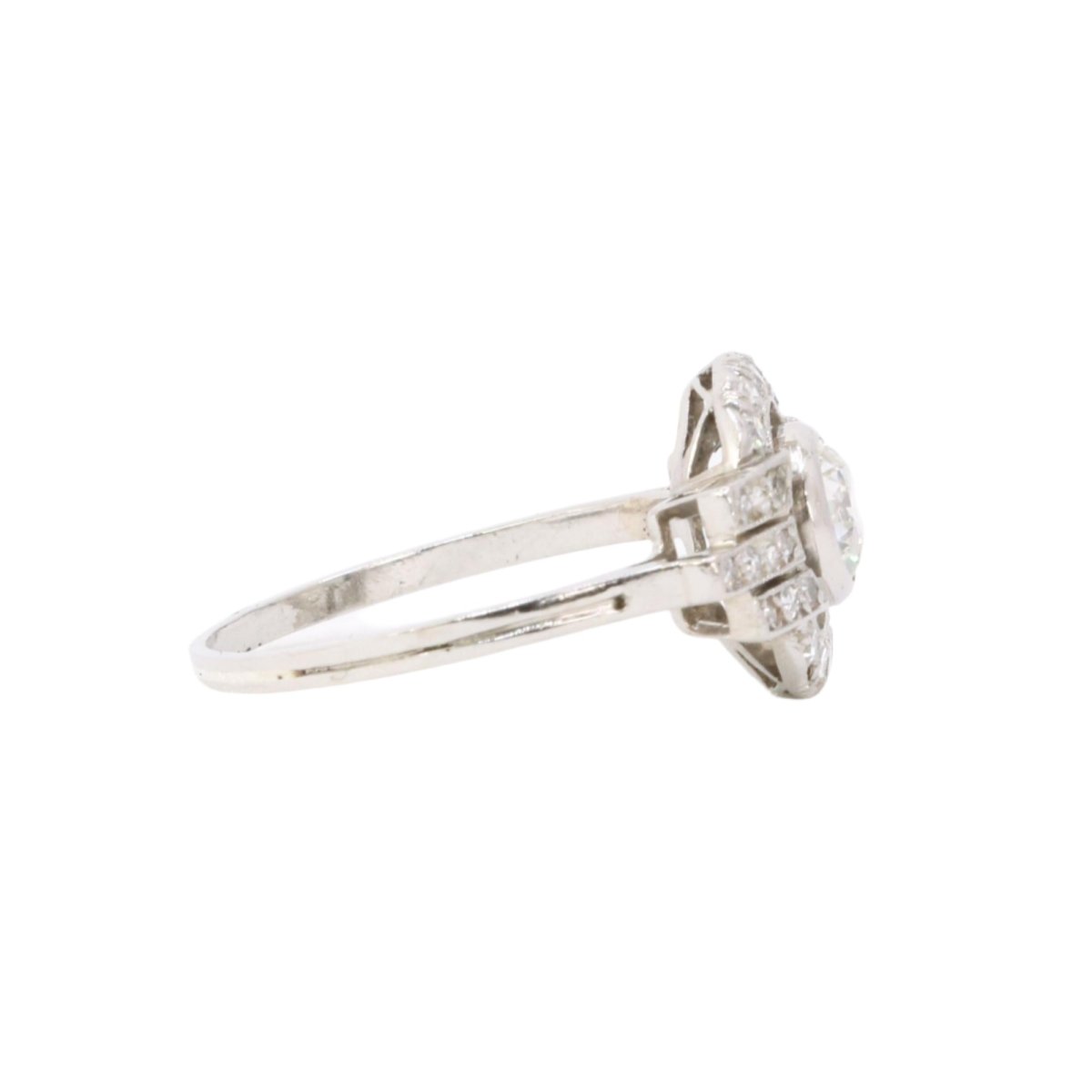 Bague en platine et diamants - Castafiore