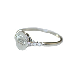 Bague en platine et diamants - Castafiore