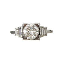 Bague en platine et diamants - Castafiore