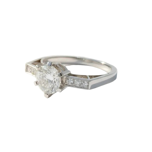 Bague en platine et diamants - Castafiore