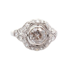 Bague en platine et diamants - Castafiore