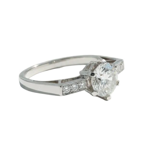 Bague en platine et diamants - Castafiore