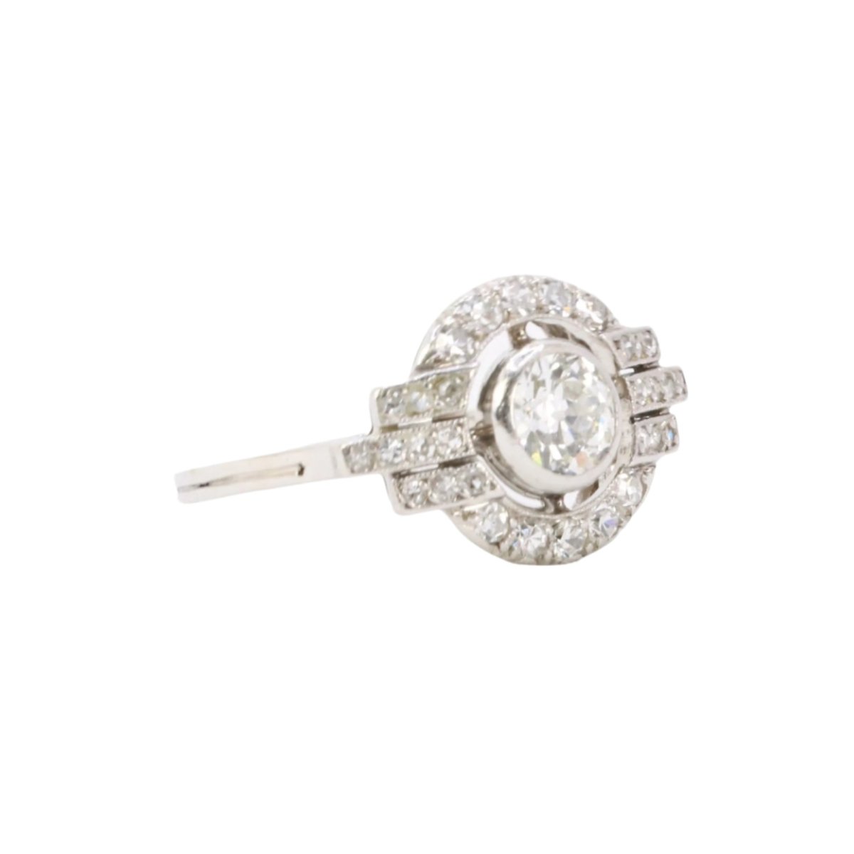 Bague en platine et diamants - Castafiore