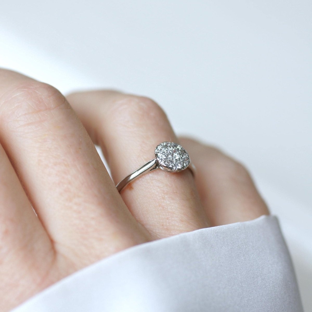 Bague en platine et diamants - Castafiore