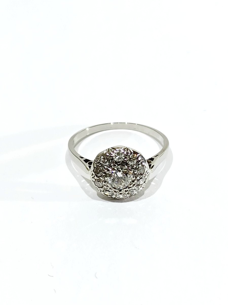 Bague En Platine Et Diamants - Castafiore