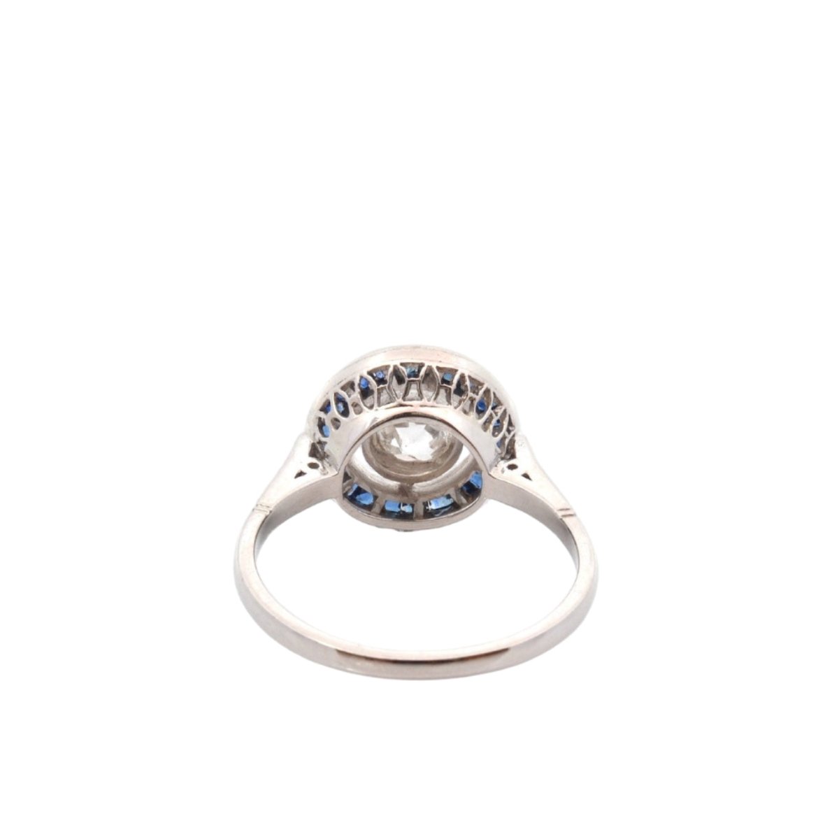 Bague en platine, saphirs et diamants - Castafiore