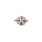 Bague en platine, saphirs et diamants - Castafiore