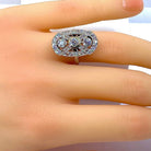 Bague en platine sertie de 3 diamants - Castafiore