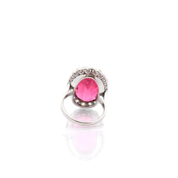 Bague en platine, tourmaline et diamants - Castafiore