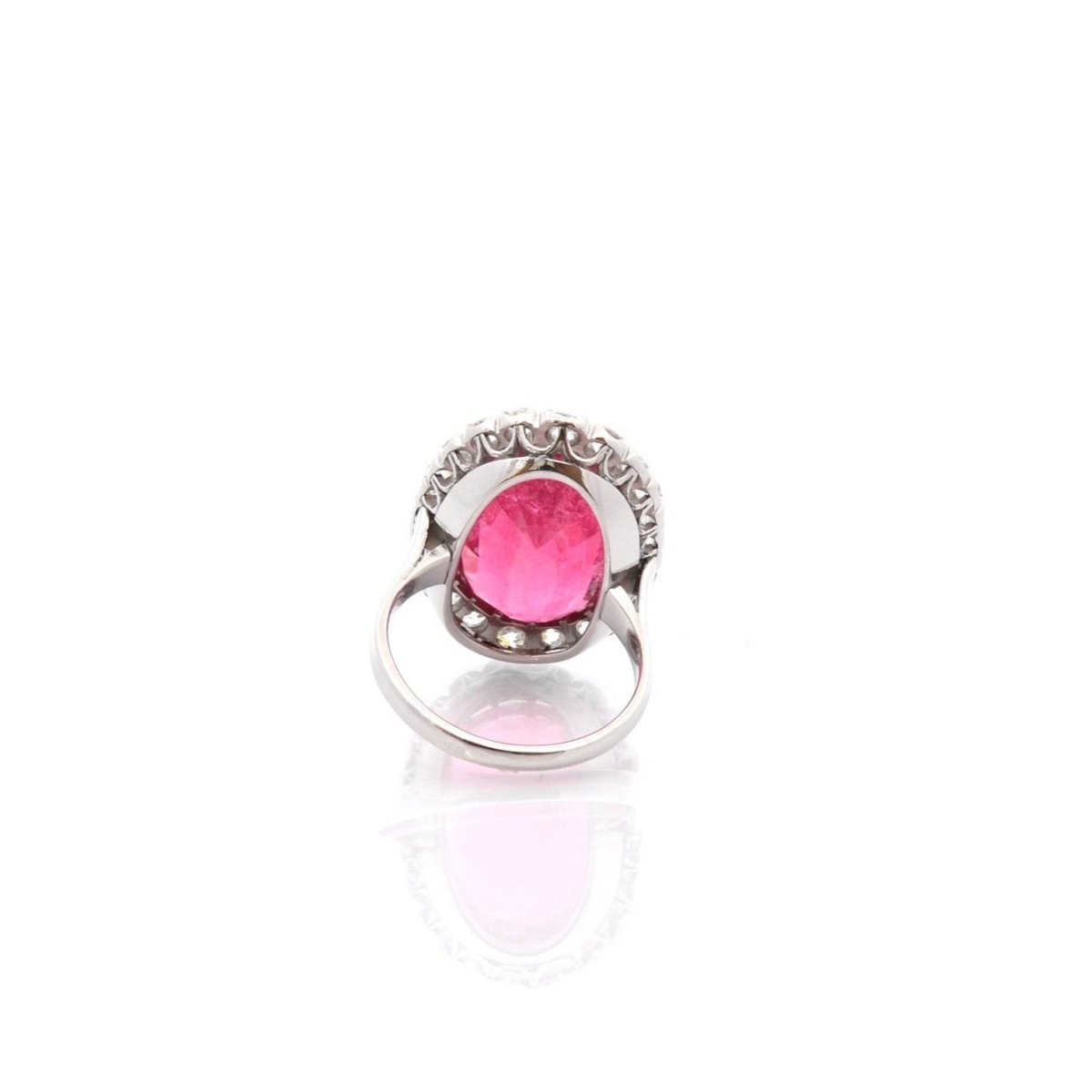 Bague en platine, tourmaline et diamants - Castafiore