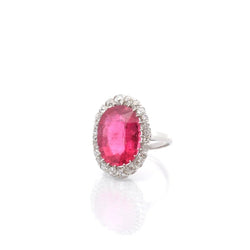 Bague en platine, tourmaline et diamants - Castafiore