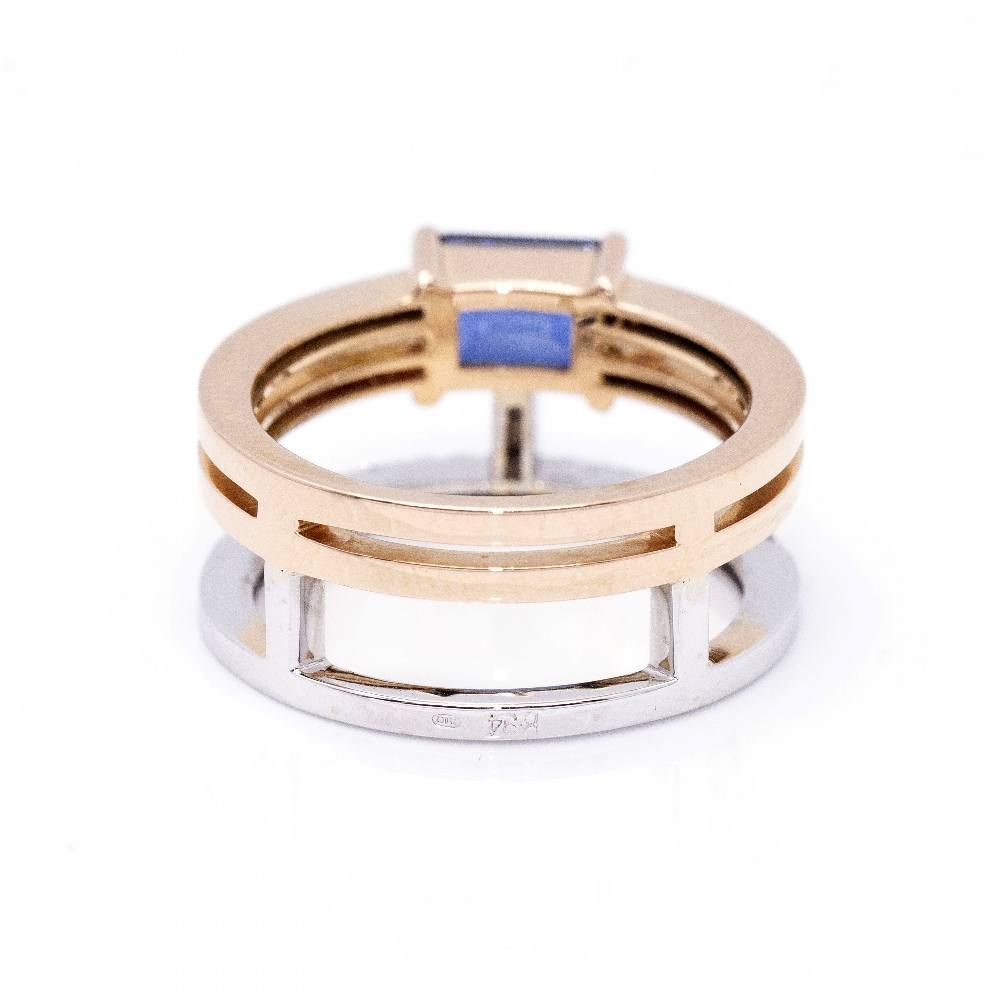 Bague en saphir et diamant - Castafiore