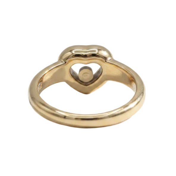 Bague Entourage CHOPARD "Happy Diamond" en or jaune et diamants - Castafiore