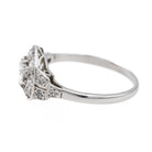 Bague Entourage en or blanc et diamant - Castafiore