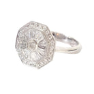 Bague Entourage en or blanc et diamant - Castafiore