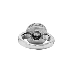 Bague Entourage en or blanc et diamants - Castafiore