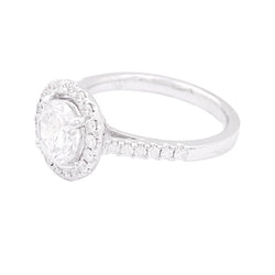 Bague Entourage en or blanc et diamants - Castafiore