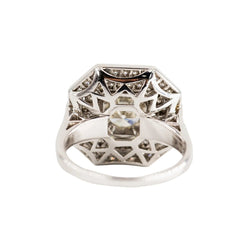 Bague Entourage en or blanc et diamants - Castafiore