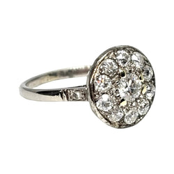 Bague Entourage en or blanc et diamants - Castafiore
