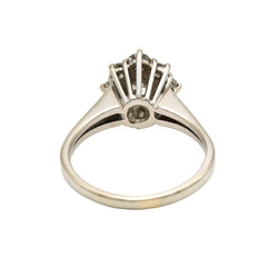 Bague Entourage en or blanc et diamants - Castafiore