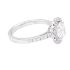 Bague Entourage en or blanc et diamants - Castafiore