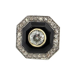 Bague Entourage en or blanc, or jaune et diamatns - Castafiore