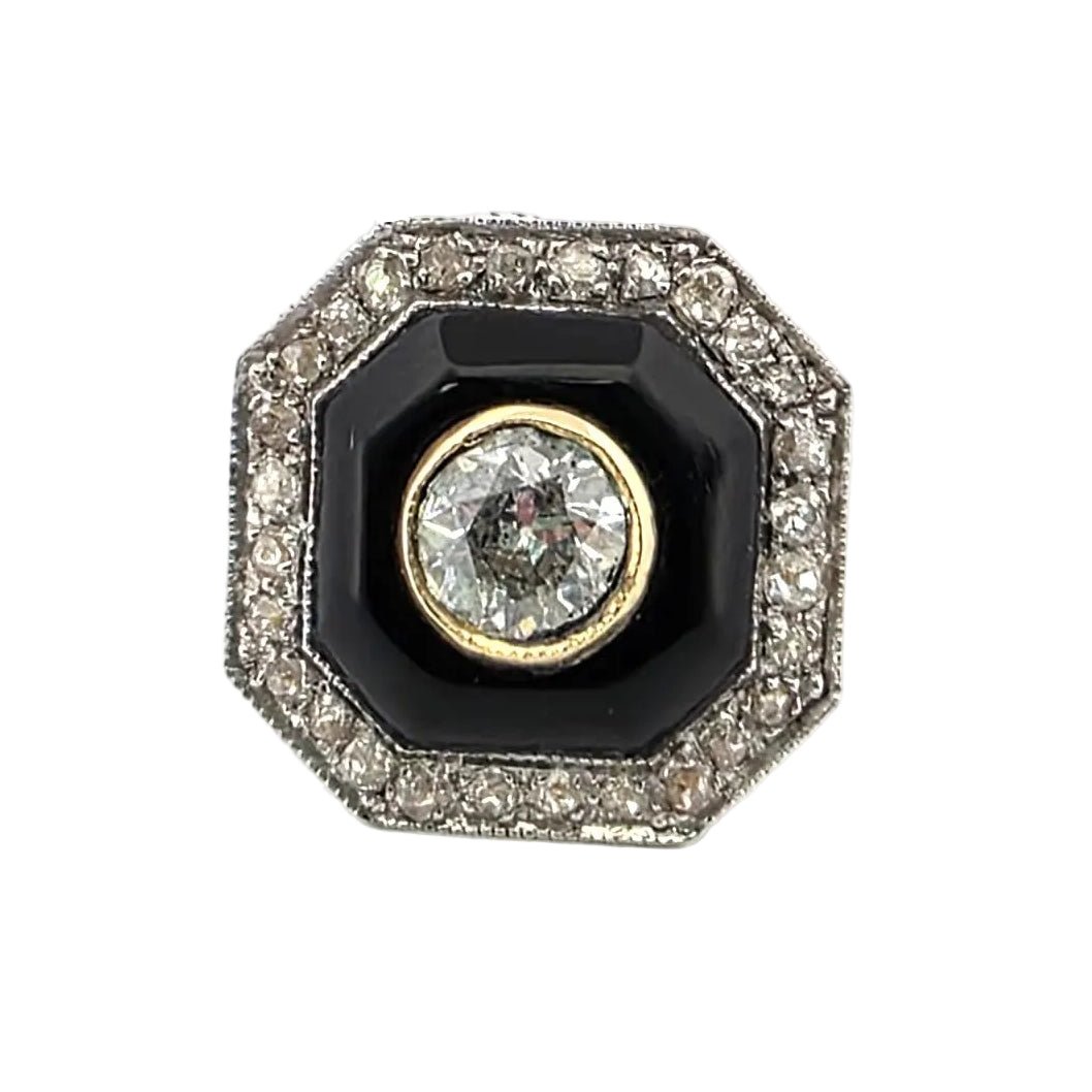 Bague Entourage en or blanc, or jaune et diamatns - Castafiore