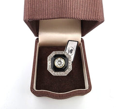 Bague Entourage en or blanc, or jaune et diamatns - Castafiore