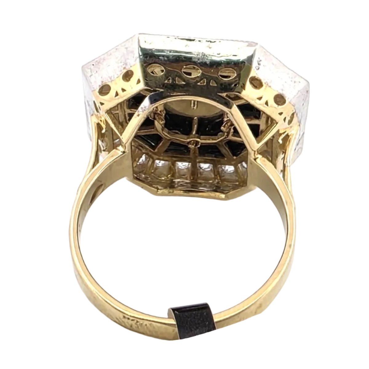 Bague Entourage en or blanc, or jaune et diamatns - Castafiore