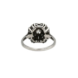 Bague Entourage en or blanc, platine et diamants - Castafiore