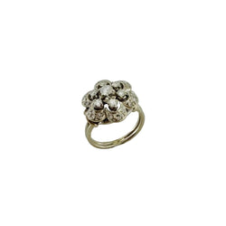 Bague Entourage en or blanc, platine et diamants - Castafiore