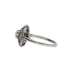 Bague Entourage en or blanc, platine et diamants - Castafiore
