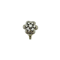 Bague Entourage en or blanc, platine et diamants - Castafiore
