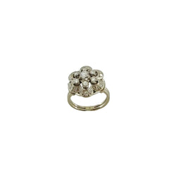 Bague Entourage en or blanc, platine et diamants - Castafiore