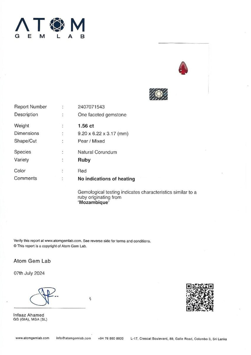 Bague Entourage en or blanc, rubis et diamants - Castafiore