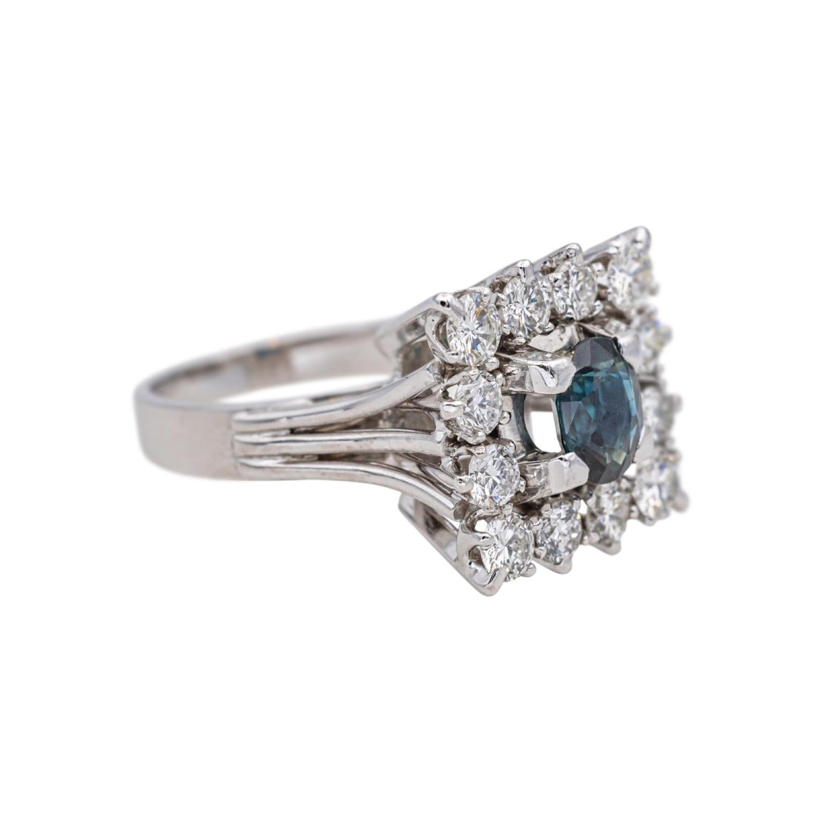 Ring White gold Sapphire